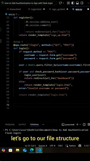 #coding part 13 of adding authentication to App with flask login