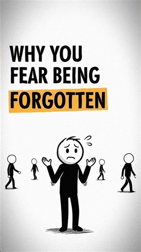 The fear of being forgotten — psychological roots 👀 #psychology #shorts #psychologyfacts