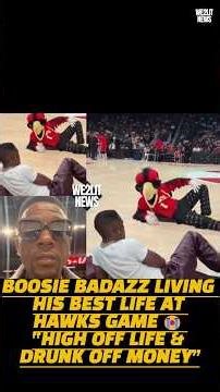 Boosie Living His BEST Life at Hawks Game!!!