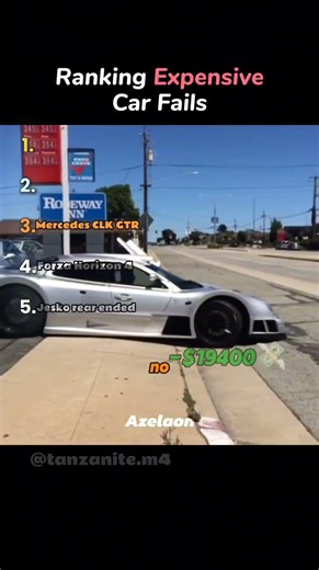 Ranking Most Expensive Car Fails 😱