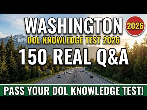 2026 Washington DMV Knowledge Test | 150 Real Questions & Answers (Part 2)