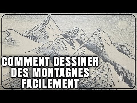HOW TO DRAW MOUNTAINS EASILY FOR BEGINNERS - (ART CLASS - PAINT WITH LO)