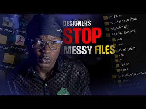 How I Use ChatGPT & Windows Notepad to Create Professional Client Folder Structures (For Designers)