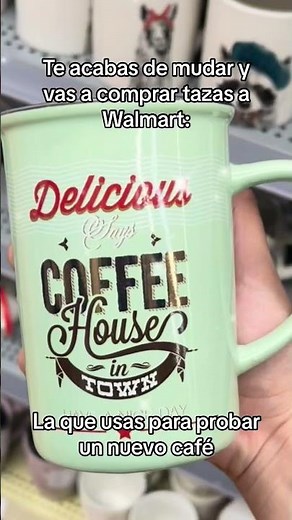 Creces, necesitas 3 cafés al día, duermes… ☕️😴 #Walmart #Shop #café #adultochiquito #tazas