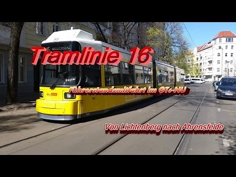 Mitfahrt auf der Tramlinie 16 [Führerstandsmitfahrt]