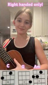 How to play riptide on baritone ukulele /includes G chord AM chord and Chord c! #uke #easy ￼￼