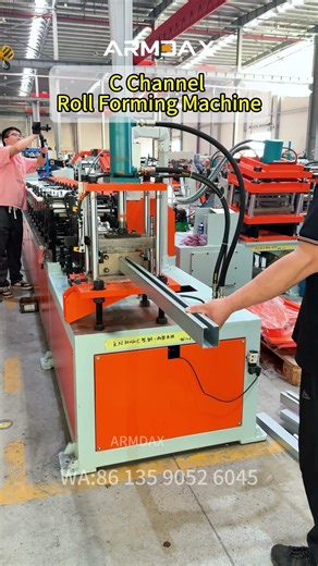 C Channel Roll Forming Machine for Shutter Door Tracks | ARMDAX