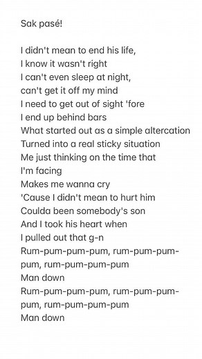 #FaceFeature I know it wasn’t right Song - Man Down Artist - @Rihanna #lyrics #lyricstok #songlyrics #music #songs #musiclyrics #tiktoksound #musicvideolyrics #tiktoksounds #thissong #mandown #pawti #jamaica #jamaicmusic #mandownrihanna #rihannamandown #mandownlyrics #centralstation #makesmewannacry