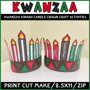 Kwanzaa Kinara Crown Craft 7 Principles of Kwanzaa Nguzo Saba Craft Activities