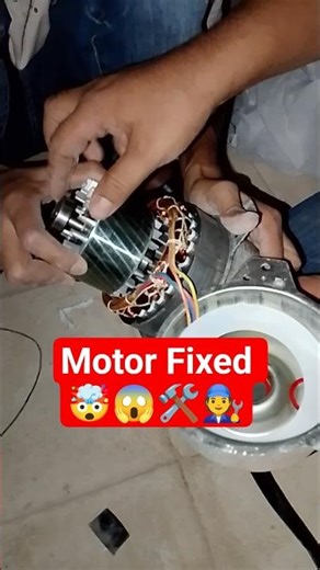 AC Fan Motor Repair ⚡ Short Video | fan motor repair #shorts