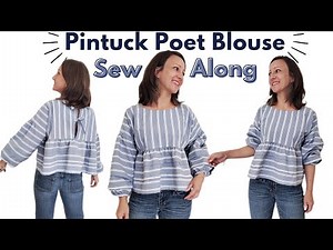 Pintuck Poet Blouse Sew-Along | Matchy Matchy Sewing Club Tutorial Step-by-Step