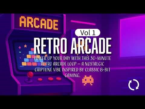 Retro Arcade | 30-Minute 8-Bit Jingle Loop for Gaming Ambience
