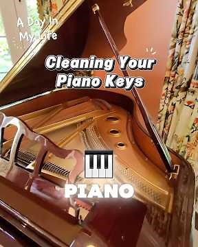 How to: Clean Your Piano Keys! 🎹✨❤️ #piano #raybanmeta #howto #cleaning