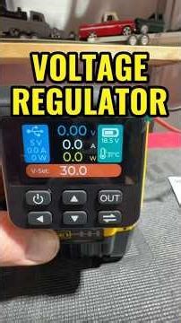 Voltage regulator to test components from 2-30V with 20V max batteries.