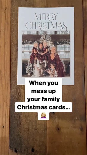 CHRISTY BECK on Instagram: "Who are the Thompson’s? 😅 #oops Here’s your sign to double check those cards friends! 😅 #christmas #funny #reels"