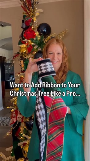 Mariah Leeson on Instagram: "There is no RIGHT or WRONG way to add ribbon to your Christmas tree - Just DIFFERENT ways! Here is one of my favorite and easiest hacks for adding ribbon to your tree to make it beautiful and full…the secret to adding beautiful ribbon to your Christmas tree is using floral wire! When it comes to adding ribbon to your tree it can be intimidating, but it doesn’t have to be. The best ribbon hack is to use floral wire to shape and control the loops and bows and secure th