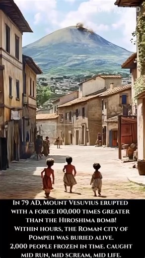 The ash didn’t just bury Pompeii… it preserved it. In 79 AD, Mount Vesuvius erupted so fast, people were frozen in time Loaves of bread still in ovens. A city paused for 2,000 years. #HistoryRevived #pompeii #historyreels | Ancient History Revived