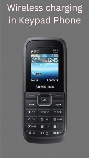 Wireless charging in Keypad Phone #shortvideo #viral