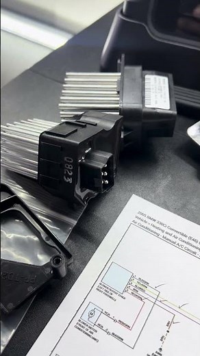 BMW Z4 E85 E86 blower motor resistor retrofit. How to pin locations