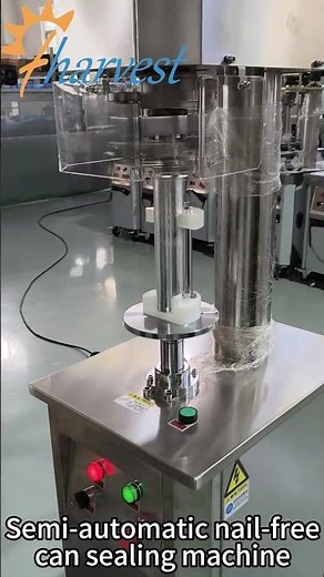 Semi-automatic nail-free can sealing machine, aluminum can, and metal can seamer machine #factory