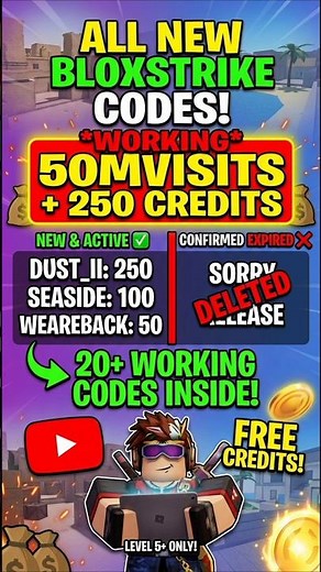 ALL NEW BloxStrike Codes March 2026! 🎁 (REDEEM NOW) #roblox #shorts