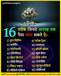 863K views · 3.9K reactions | 16 Ways to earn money ✅️ | Infinite Knowledge | Facebook