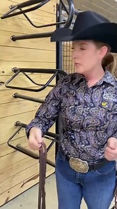 Rein talk with Rod’s Ambassador Elizabeth Yoder. What rein style do prefer- water loop or slit? Find your style of reins in-store and online —-> https://bit.ly/3YmtjQ3 | Rod's Western Palace