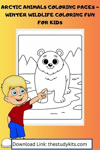 Arctic Animals Coloring Pages Winter Wildlife Coloring Fun for Kids