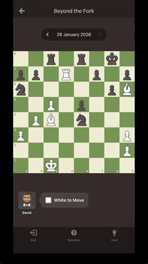 Solving daily puzzle 29-01-26 #chess