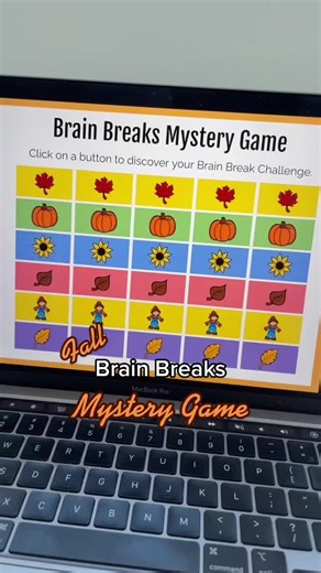 Fall Brain Breaks Game #brainbreak #brainbreakchallenge #classroomactivities #teachersoftiktok #teachertok #classroomcommunity #classroommanagement