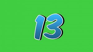 Number 13 Thirteen Symbol Sign Animation Stock Footage Video (100% Royalty-free) 3661512561 | Shutterstock