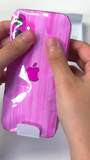 Iphone 16 Pink Unboxing - Paper DIY Craft ASMR Video