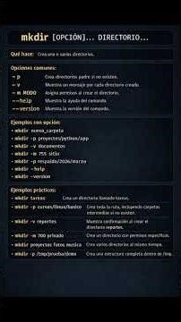Comando mkdir en #linux
