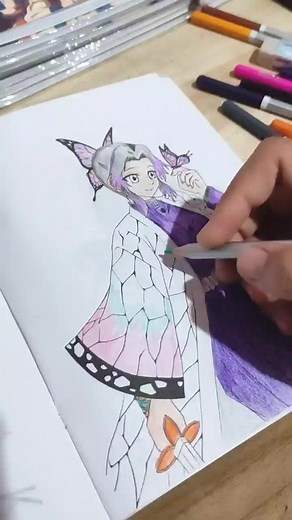 Coloring Book: Demon Slayer Waifu Art