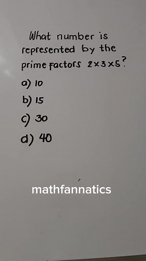 Prime factors of a number are prime numbers that multiply to equal the number. #prime #factors #learning #practice #mathskills #exampreparation #fbreelsvideo #Easy #multiply #maths | Math Fannatics