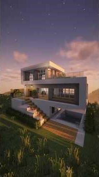 build this modern house in 60 seconds!🏘️🏘️ #shorts #minecraft #minecraftshorts