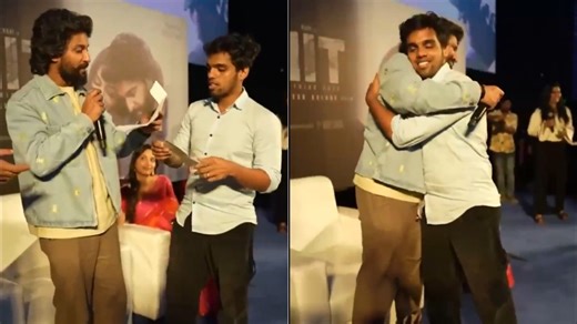 Nani's fan pitches film script at event, actor's encouraging gesture wins heart