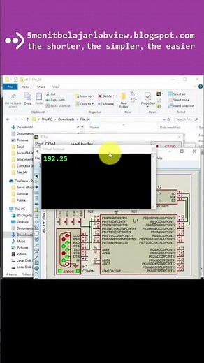 How to connect Thermocouple to LabVIEW using Proteus simulation? #5menitbelajarlabview.blogspot.com