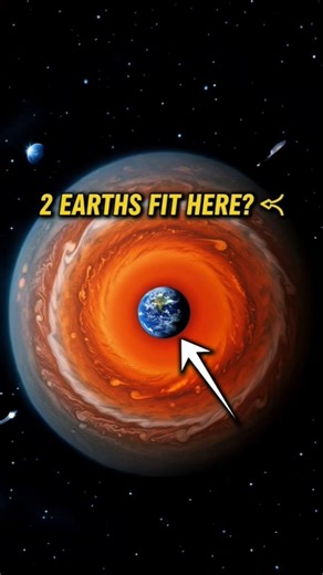 Earth is SMALLER than a storm! 🌪️🌍 #shorts #space #jupiter