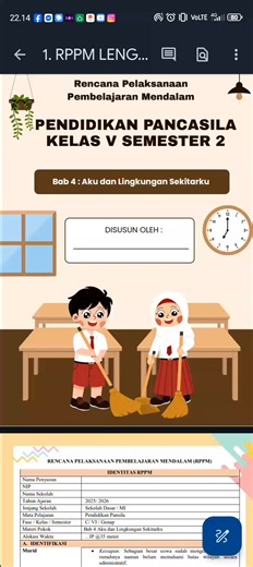 RPP Mendalam Kelas 5 Pendidikan Pancasila Semester 2