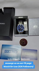1.6K views · 5 comments | Seiko 5 Sports Blue SRPD51 SRPD51K1...