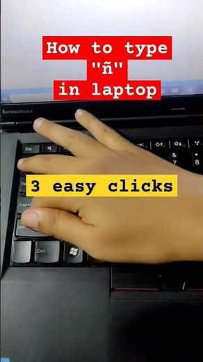 How to type "ñ" in laptop #officeword #computer #msoffice #laptop #keyboard #laptopkeyboard