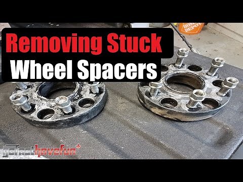 How To Remove a Stuck Wheel Adapters/ Spacers (pressed in LUGS) | AnthonyJ350