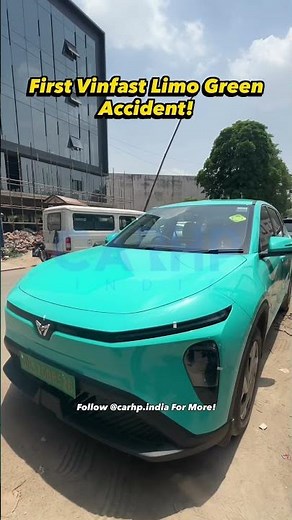 VinFast Limo Green First Crash | Rear Bumper & Tailgate Damaged, Strong Build Quality | CARHP India