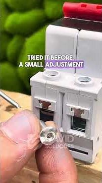 The rivet trick nobody uses on circuit breakers #WorkshopHack #ElectricalTip #SmartFix