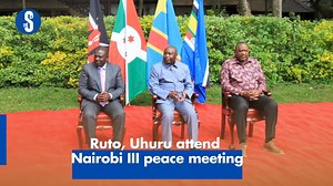 38K views · 1.5K reactions | President William Ruto meets Uhuru Kenyatta in public for the first time since assuming office. Uhuru is part of an EAC team leading talks aimed at ensuring peace in the Eastern DR Congo. https://bit.ly/3GMXMjE | The Star, Kenya | Facebook