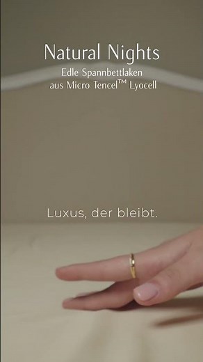 Die Spannbettlaken aus 100% Tencel Lyocell - für sichtbar glattere Haut und gepflegteres Haar.