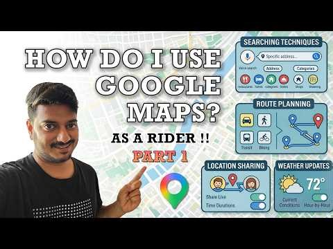 How to use Google maps? | As a rider | Part 1