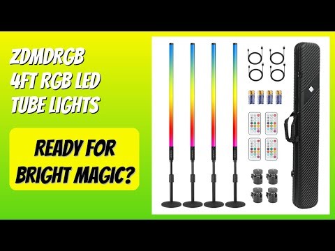 REVIEW (2026): ZDMDRGB 4ft RGB LED Tube Lights. Features