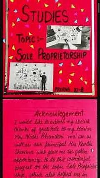 Class-11 business studies project on sole proprietorship